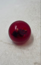 Load image into Gallery viewer, Decorative Hand Blown Art Glass Ruby Red Apple And Green Leaf Paperweight
