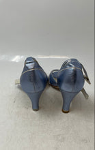 Load image into Gallery viewer, Anne Klein Womens Blue Peep Toe Heel T-Strap Sandals Size 7B
