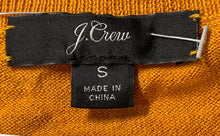 Load image into Gallery viewer, J.Crew Womens Yellow Cotton Round Neck Long Sleeve Pullover Sweater Size Small
