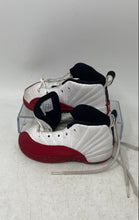Load image into Gallery viewer, Nike Boys Air Jordan 12 850000-116 White Red Lace Up Basketball Shoes Size 8C
