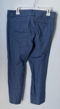 Load image into Gallery viewer, Loft Womens Blue The Riviera Flat Front Pockets Straight Leg Ankle Pants Size 6
