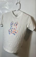Load image into Gallery viewer, Psycho Bunny Kids White Pima Cotton Short Sleeve Graphic T-Shirt Size M 14/16
