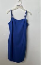 Load image into Gallery viewer, Jones New York Womens Royal Blue Sleeveless Square Neck Side Zip Mini Dress Sz 8
