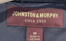 Load image into Gallery viewer, Johnston &amp; Murphy Mens Blue Long Sleeve Front Full-Zip Jacket Size Medium
