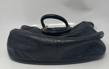 Load image into Gallery viewer, Authentic Marc By Marc Jacobs Womens Black Leather Zip Top Tote Bag Stained
