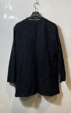 Load image into Gallery viewer, Jaclyn Smith Collection Womens Black Sparkly Pockets Tweed Blazer Jacket Size XL
