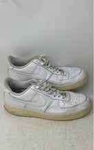 Load image into Gallery viewer, Nike Mens Air Force 1 07 CW2288-111 White Leather Sneakers Shoes Size 10.5

