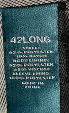 Load image into Gallery viewer, Perry Ellis Mens Black Long Sleeve Notch Lapel Two-Button Blazer Size 42L
