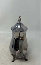 Load image into Gallery viewer, Vintage Silver-Tone Victorian Footed Coffee Tea Pot With Handle &amp; Lid
