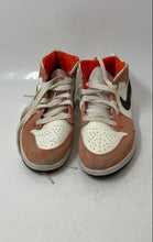 Load image into Gallery viewer, Nike Boys Air Jordan 1 Mid SE Orange White Black Sneaker Shoes Size 3Y

