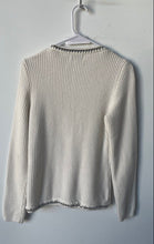 Load image into Gallery viewer, Express Womens Off White Knitted Long Sleeve Cardigan Sweater Size Small
