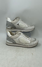 Load image into Gallery viewer, Michael Kors Womens Wilma White Silver Gray Lace-Up Sneakers Shoes Size 10M
