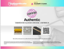 Load image into Gallery viewer, Authentic Swarovski Women's Crystal Gold Tone Glasses With Case
