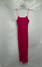 Load image into Gallery viewer, Zara Womens Pink Ribbed Sleeveless Midi Bodycon Dress Size Small
