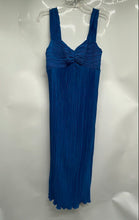 Load image into Gallery viewer, Anthropologie Womens Blue Wide Strap V-Neck Back-Zip Midi Dress Size M With Tag
