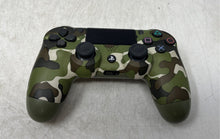 Load image into Gallery viewer, Sony PlayStation DualShock 4 Green Camouflage Wireless Game Controller No Tested
