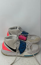 Load image into Gallery viewer, Nike Mens Kyrie 6 Gray Blue Lace-Up Round Toe Mid Top Basketball Shoes Size 12
