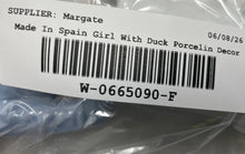 Load image into Gallery viewer, Girl With Goose Glazed Porcelain Collectible Decorative Figurine Made In Spain
