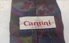 Load image into Gallery viewer, Cantini Mens Multicolor With A Heraldic Shield Print Adjustable Pointed Tie
