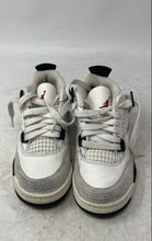 Load image into Gallery viewer, Nike Unisex Kids Air Jordan 4 IM4028-100 White Gray Black Sneakers Shoes Sz 12C
