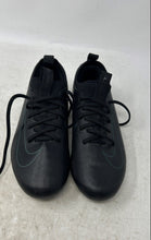 Load image into Gallery viewer, Nike Kids Jr. Vapor 16 Academy FQ8407-002 Black Lace-Up Soccer Cleats Size 2.5Y
