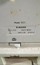 Load image into Gallery viewer, Vintage Singer 1022 Beige Free-Arm Zig-Zag Electric Sewing Machine Not Tested
