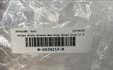 Load image into Gallery viewer, Adidas Mens Alphabounce Lea Gray Low Top Lace-Up Running Sneaker Shoes Size 11.5
