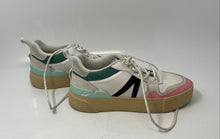 Load image into Gallery viewer, Lacoste Womens L002 Multicolor Leather Lace-Up Low Top Sneaker Shoes Size 6.5
