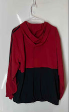 Load image into Gallery viewer, Adidas Mens Red Black Long Sleeve Full-Zip Athletic Windbreaker Jacket Size XL
