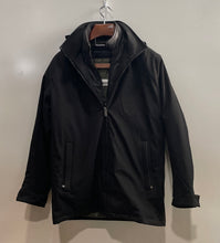 Load image into Gallery viewer, Weatherproof Mens Black Long Sleeve Hooded Double Layer Ultra Tech Jacket Size S
