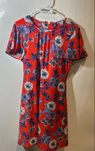 Load image into Gallery viewer, Tommy Hilfiger Womens Red Floral Round Neck Back Zip Mini Dress Size 4

