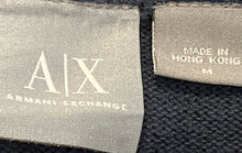 Load image into Gallery viewer, Armani Exchange Mens Blue Crew Neck Long Sleeve Pullover Sweater Size Medium
