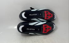 Load image into Gallery viewer, Peloton Mens Altos White Red Black Leather Hook And Loop Cycling Shoes Size 47
