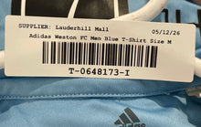 Load image into Gallery viewer, Adidas Mens Blue Short Sleeve Pullover Weston FC #32 Soccer Jersey Size Medium
