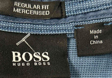 Load image into Gallery viewer, Hugo Boss Mens Blue Cotton Regular Fit Short Sleeve Polo Shirt Size Large
