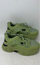 Load image into Gallery viewer, Womens Green Sport Round Toe Low-Top Lace-Up Sneaker Shoes Size 39
