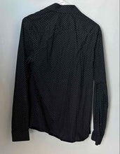 Load image into Gallery viewer, Michael Kors Mens Black Printed Slim Fit Long Sleeve Dress Shirt Size 15 32/33
