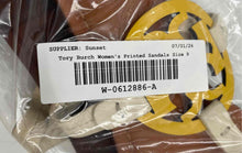 Load image into Gallery viewer, Authentic Tory Burch Womens Miller Yellow Cream Thong Sandals Size 9.5 Damaged
