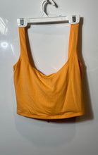 Load image into Gallery viewer, Forever 21 Womens Orange Sleeveless Cropped Blouse Top Size Small

