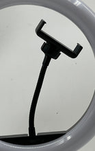 Load image into Gallery viewer, Black LED Ring Light With Adjustable Tripod Strand &amp; RGB Remote Not Tested
