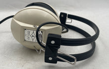 Load image into Gallery viewer, MEP Model 04-H Beige Black Built-In Mic Wired Over The Ear Stereo Headphones
