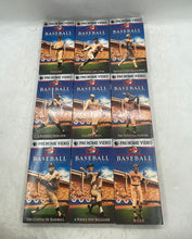 Load image into Gallery viewer, PBS Home Video Baseball The American Epic Ken Burns VHS Box Set Of 9 Tapes
