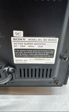 Load image into Gallery viewer, Sony Active Super Model SA-W303 Black Home Audio Speaker Woofer Not Tested
