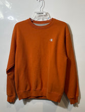 Load image into Gallery viewer, Champion Mens Orange Reverse Weave Long Sleeve Pullover Sweatshirt Size Medium
