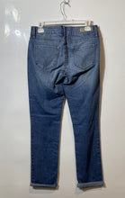 Load image into Gallery viewer, Calvin Klein Womens Blue Denim Distressed Straight Jeans Pants Sz 28x32 W/ Tags
