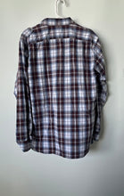 Load image into Gallery viewer, Banana Republic Mens Multicolor Plaid Long Sleeve Dress Shirt Size L 16-16.5
