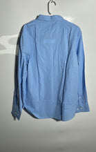 Load image into Gallery viewer, Unbranded Mens Light Blue Long Sleeve Spread Collar Button-Up Shirt Size Large
