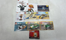 Load image into Gallery viewer, Lot Of 10 Pieces Assorted Lego Multicolor Building Toy Instruction Manuals

