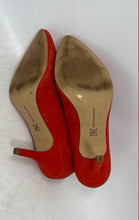 Load image into Gallery viewer, INC International Concepts Womens Red Leather Pointed Toe Pump Heels Size 8M
