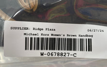 Load image into Gallery viewer, Michael Kors Womens Jet Set Brown Signature Print Leather Double Handle Tote Bag
